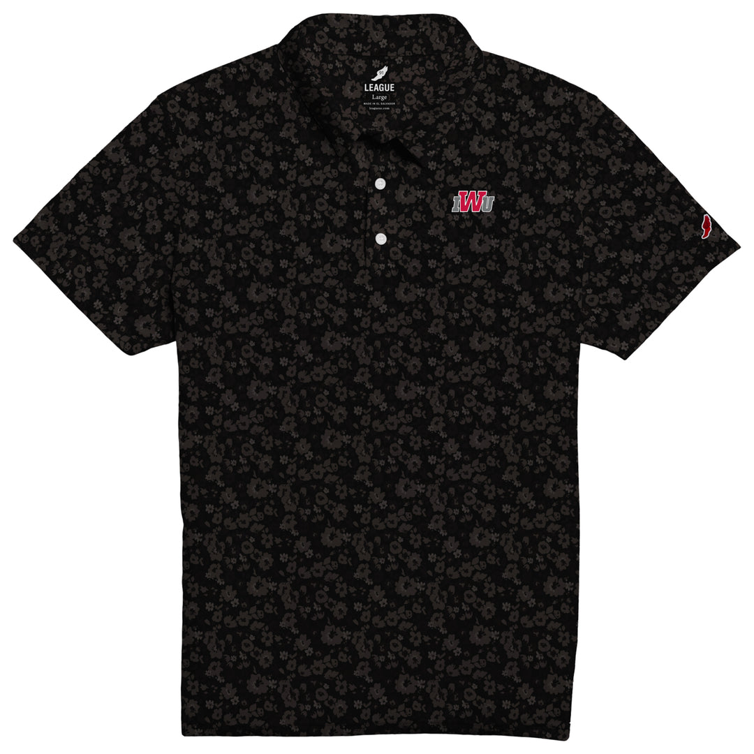 Saturday Sublimated Floral Polo | Black