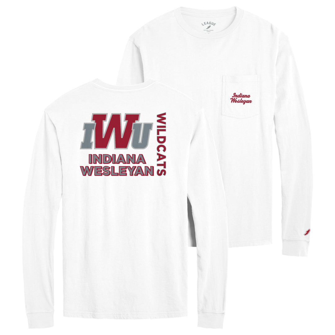 Long Sleeve Pocket Tee | White