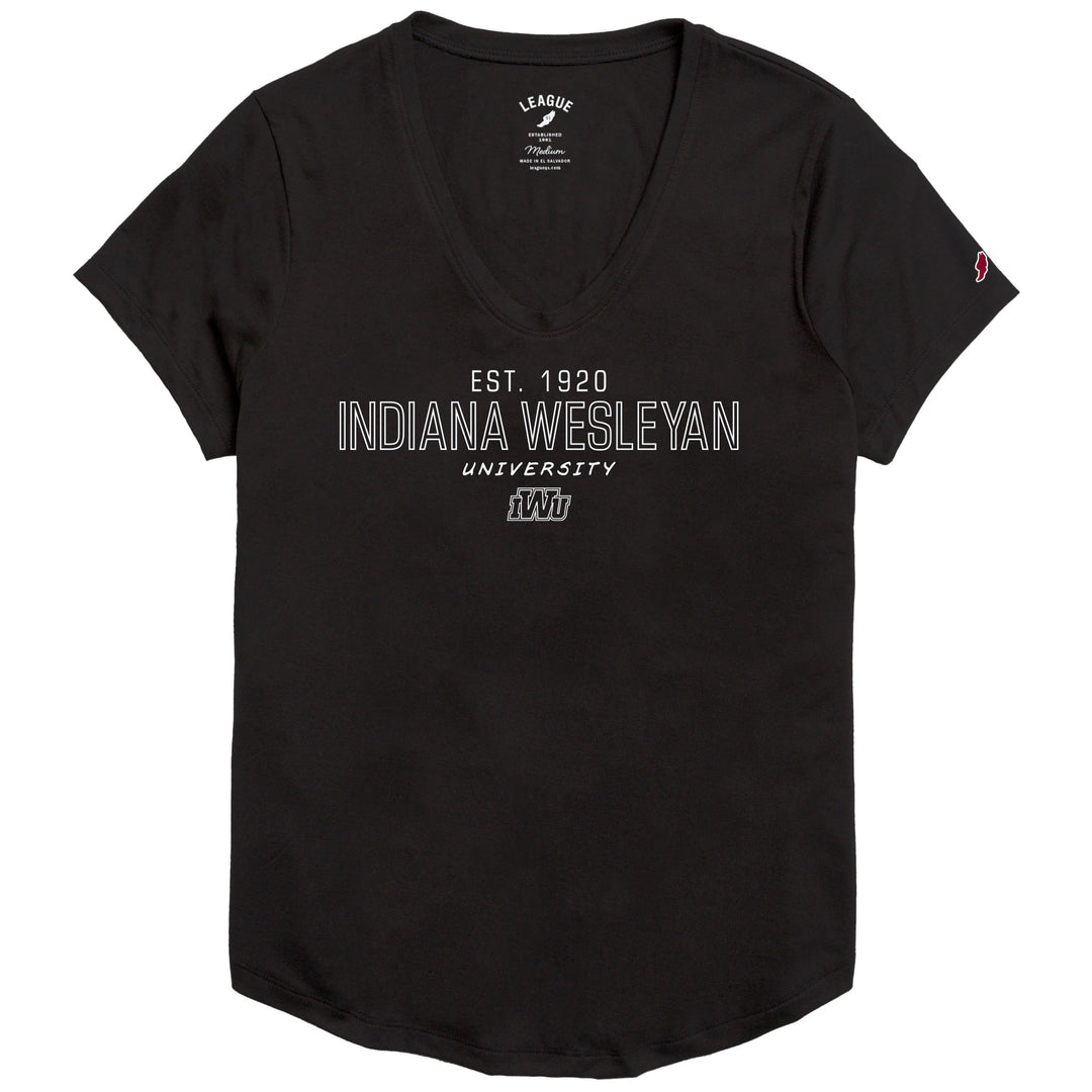 Ladies Scoop Neck Tee | Vintage Black