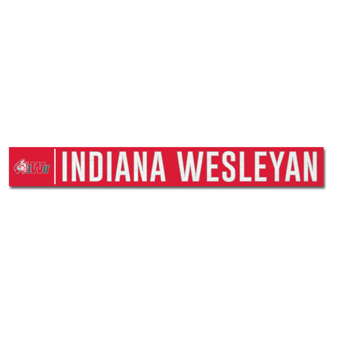 Doorway Plank Sign 4"x36" | Red