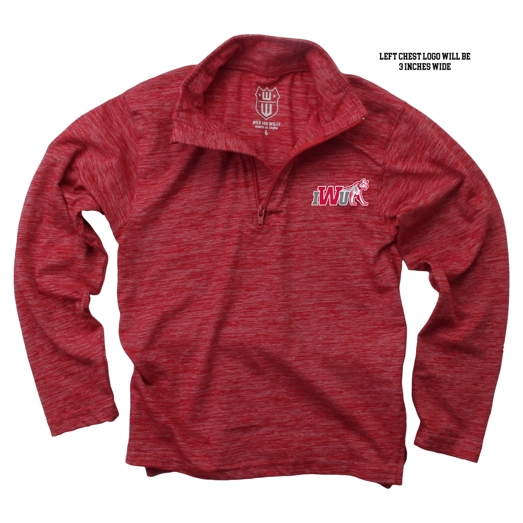 Youth Quarter Zip | Red