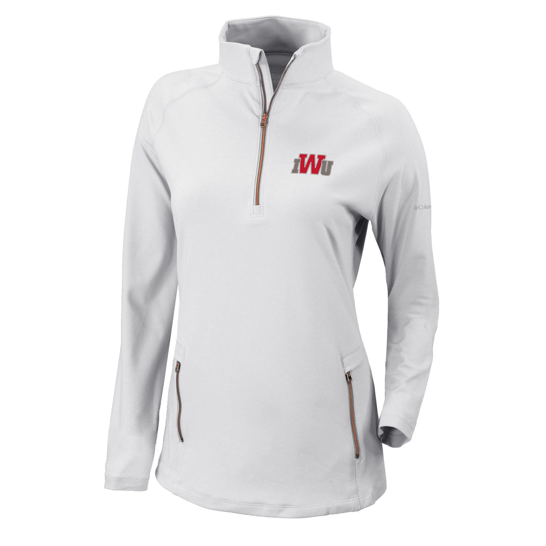Ladies Outward Nine Half Zip by Columbia | White