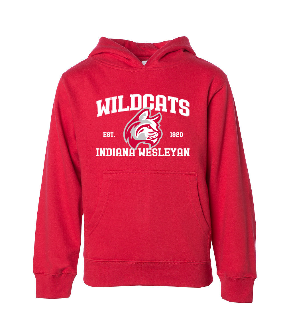Youth Logoed Hoodie | Red