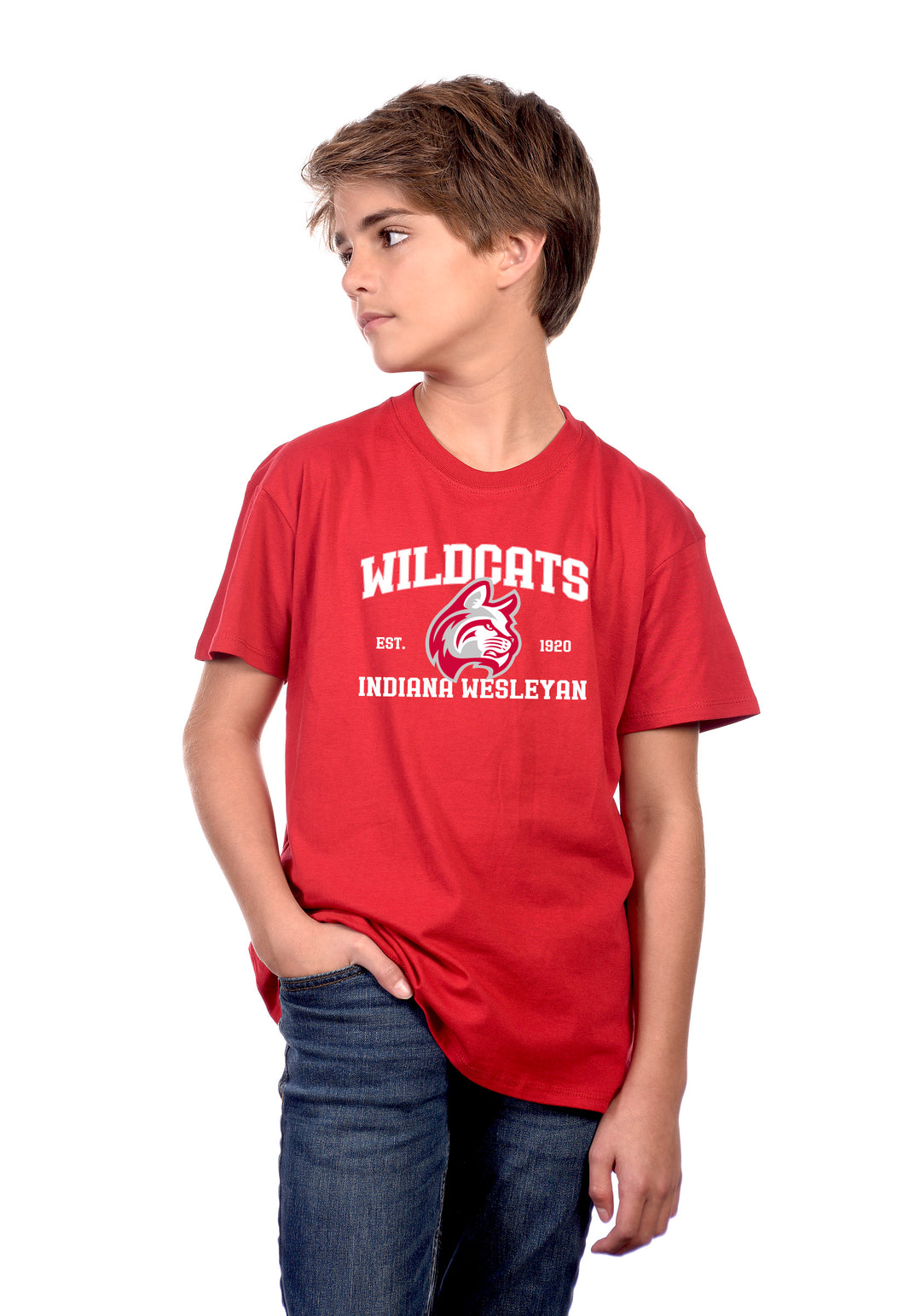 Youth Logoed Tee | Team Red