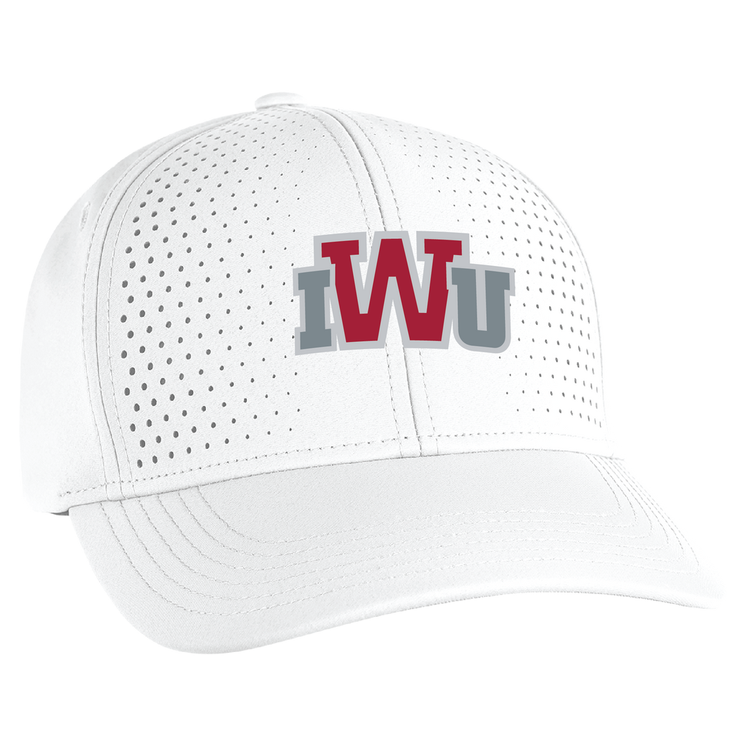 Airflow Laser Front Panel Structured Classic Fit Cap | White