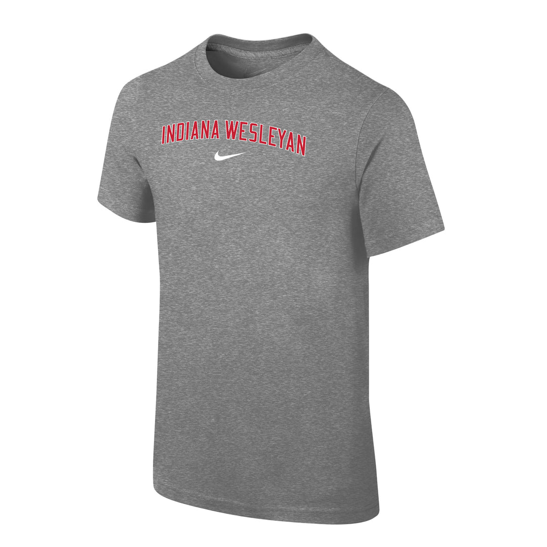 Nike Youth Core Cotton Short Sleeve Tee | Dark Heather