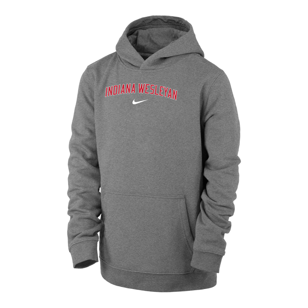 Nike Youth Club Fleece Hoodie | Dark Heather