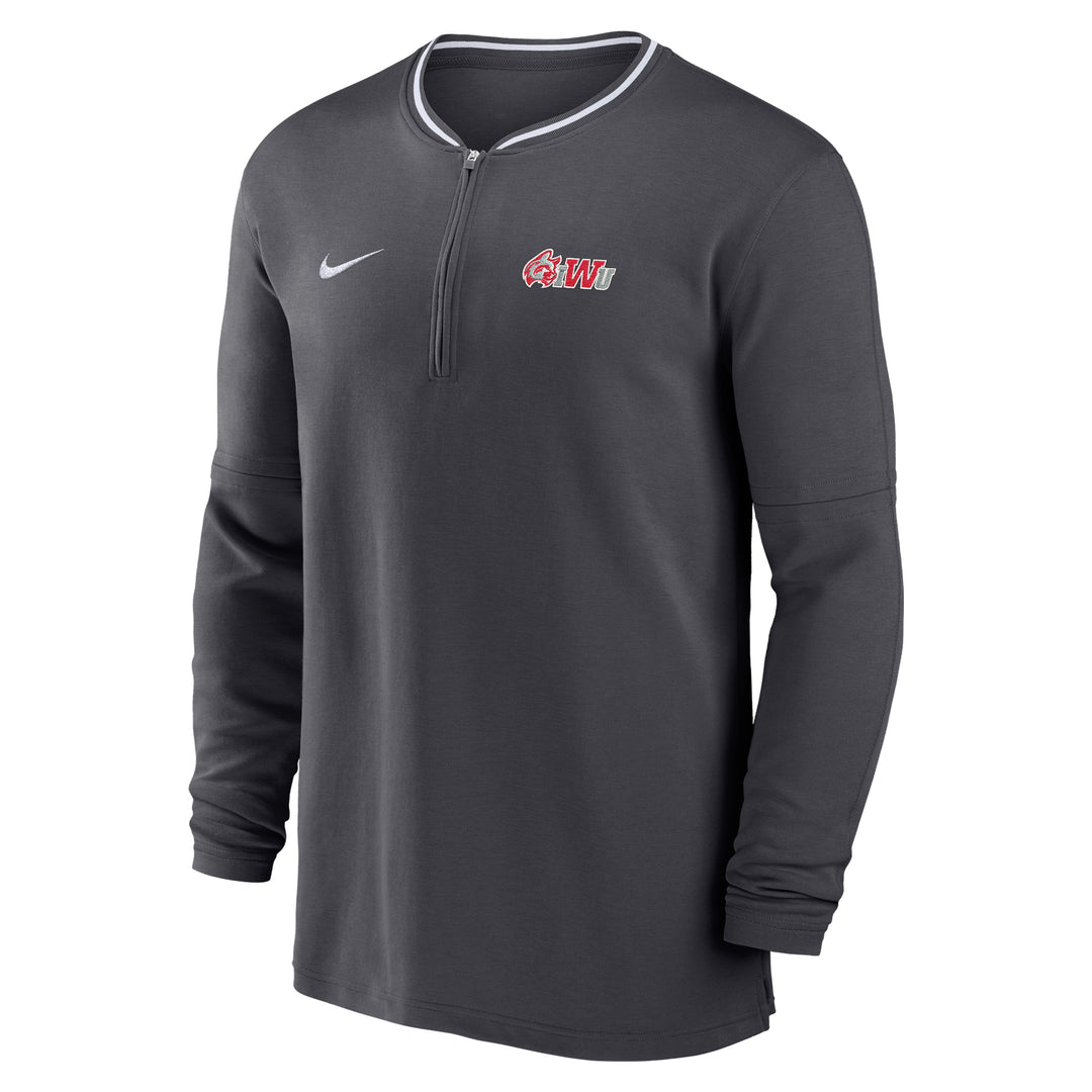 Sideline Dri-Fit Coaches Half Zip by Nike | Anthracite/White