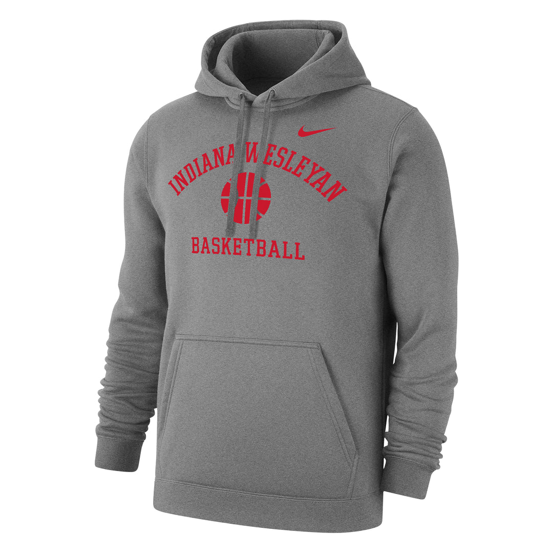 Nike Club Fleece PO Basketball Hoodie | Dark Heather