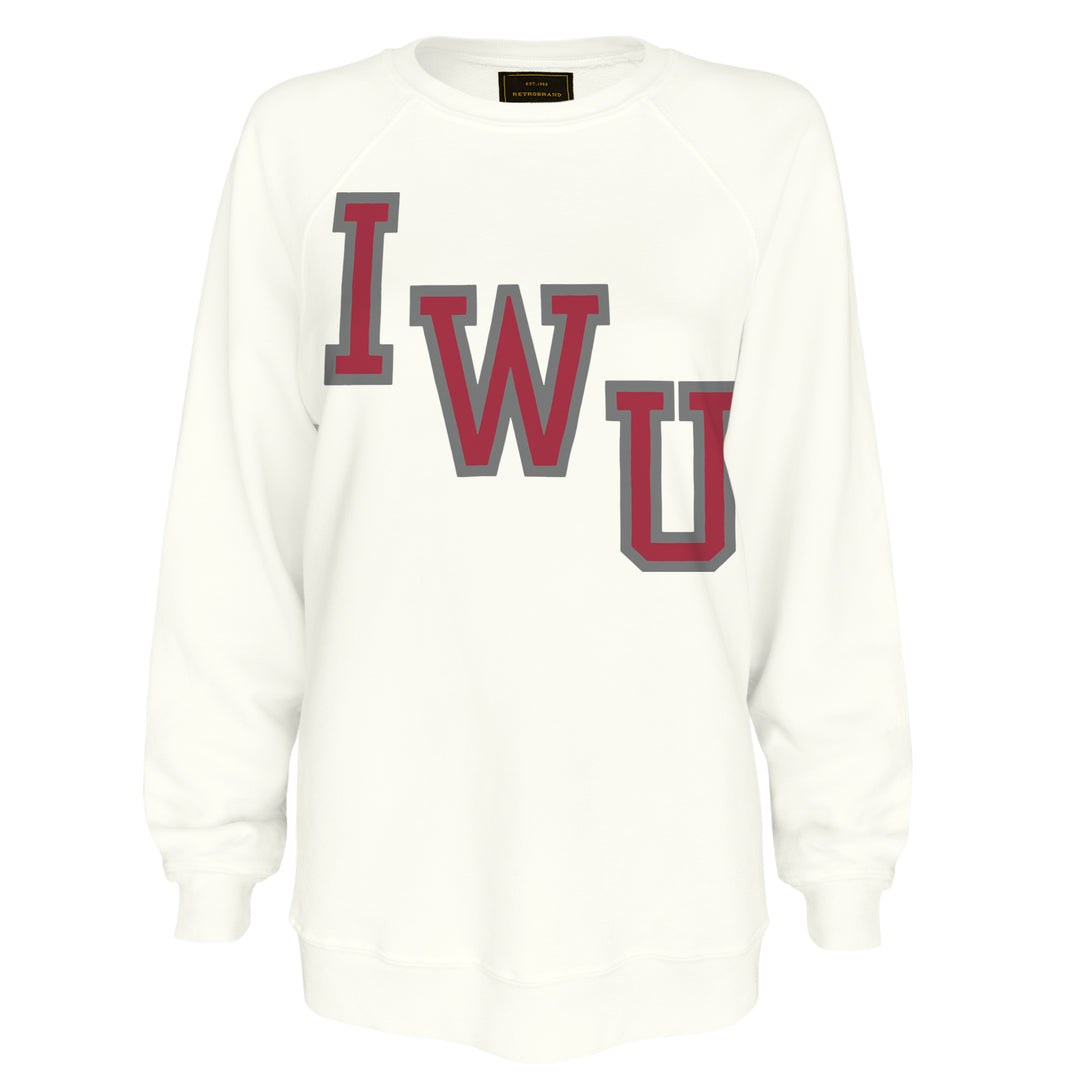 Ladies French Terry Crew | Vintage White
