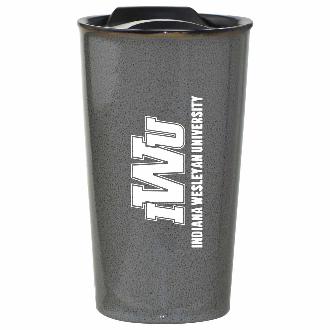 16 Oz Reactive Glaze Ceramic Tumbler | Reactive Grey