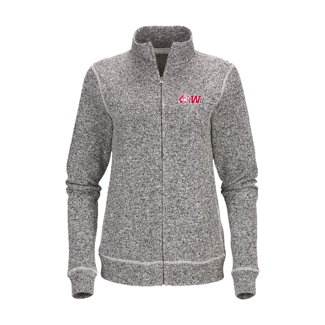 Ladies Alpine Full Zip Jacket | Black Heather