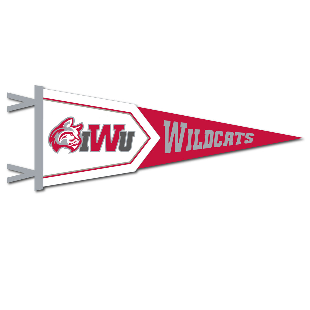 12 X 32 Two-Piece Flock Plus Pennant | Red