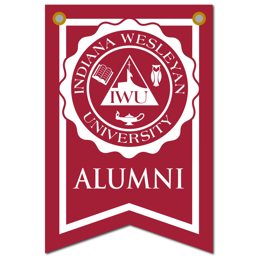 12 X 18 Dovetail Seal Alumni Banner | Red