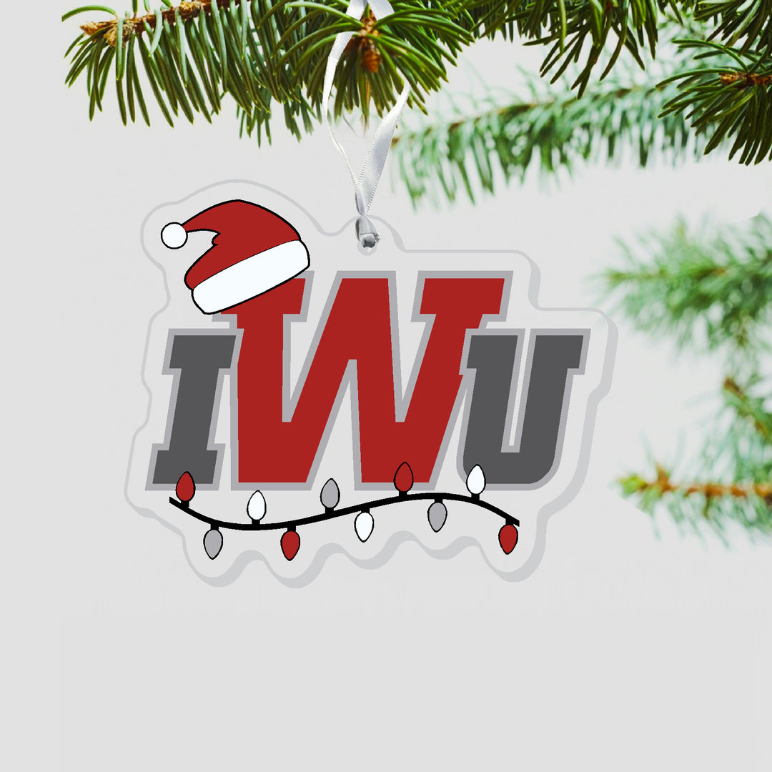 Acrylic Santa Hat Ornament