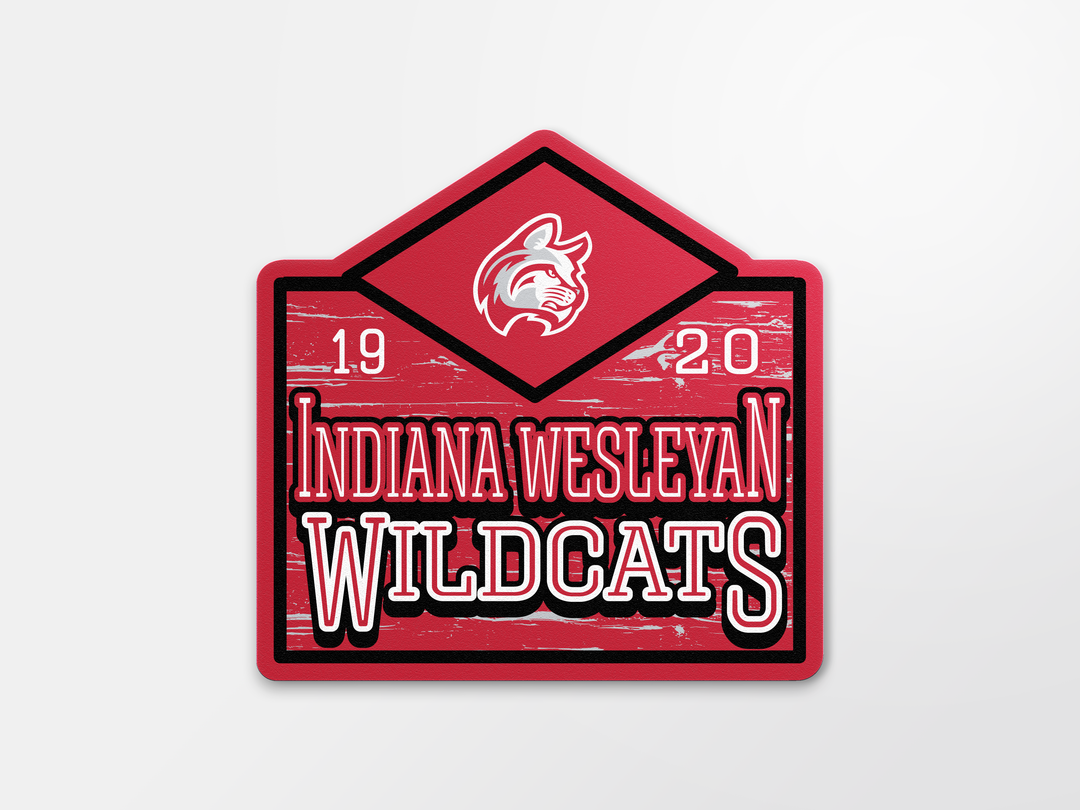 4 inch Weather Resistant Sticker | Wood Grain Sign