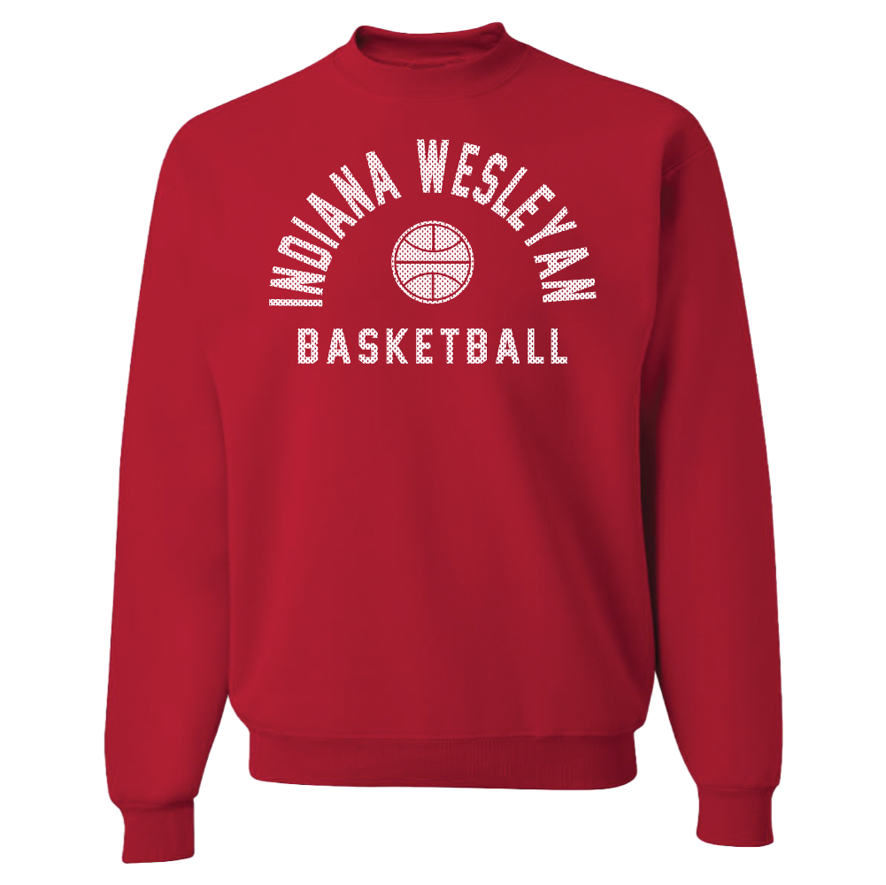 Crewneck Basketball Sweatshirt, Red