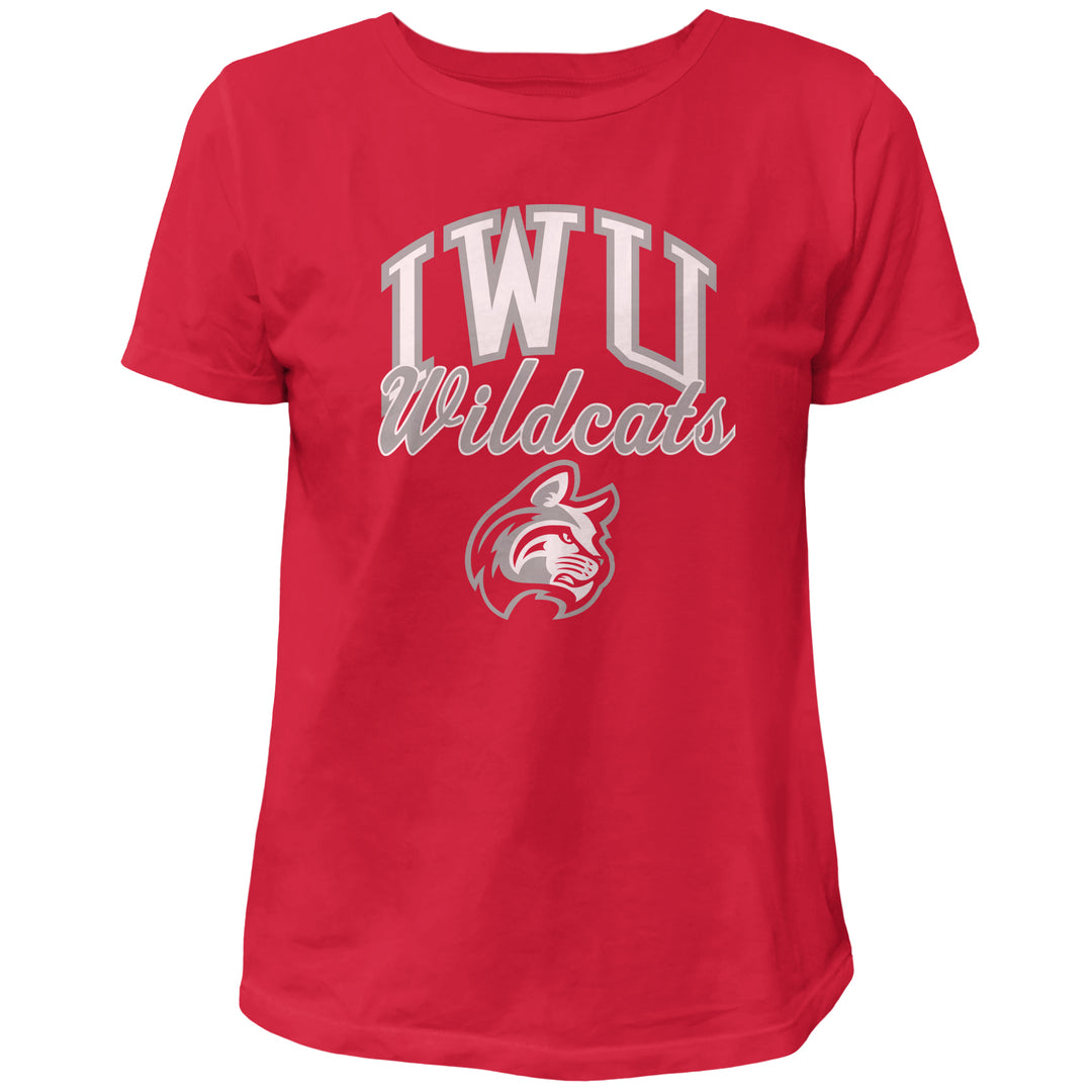 Ladies Vintage Washed Cotton Tee | Red