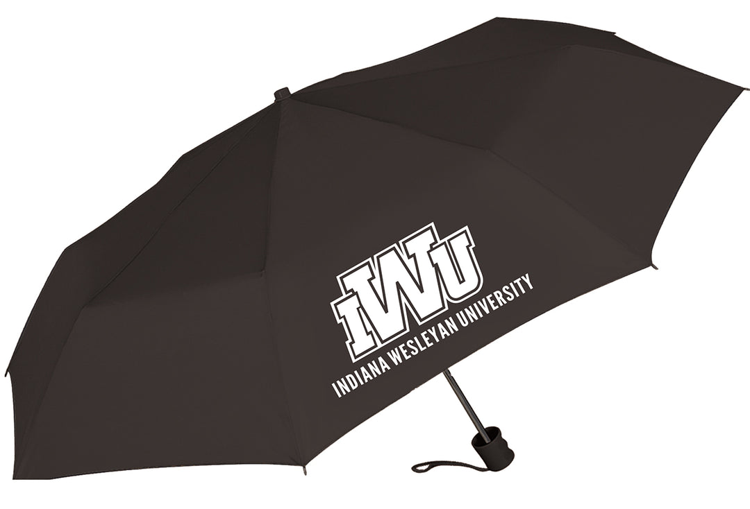 Imprinted Super Pocket Mini Umbrella | Black
