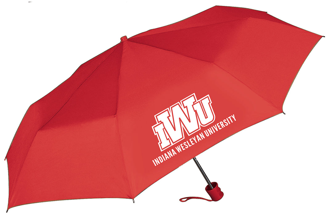 Imprinted Super Pocket Mini Umbrella | Red