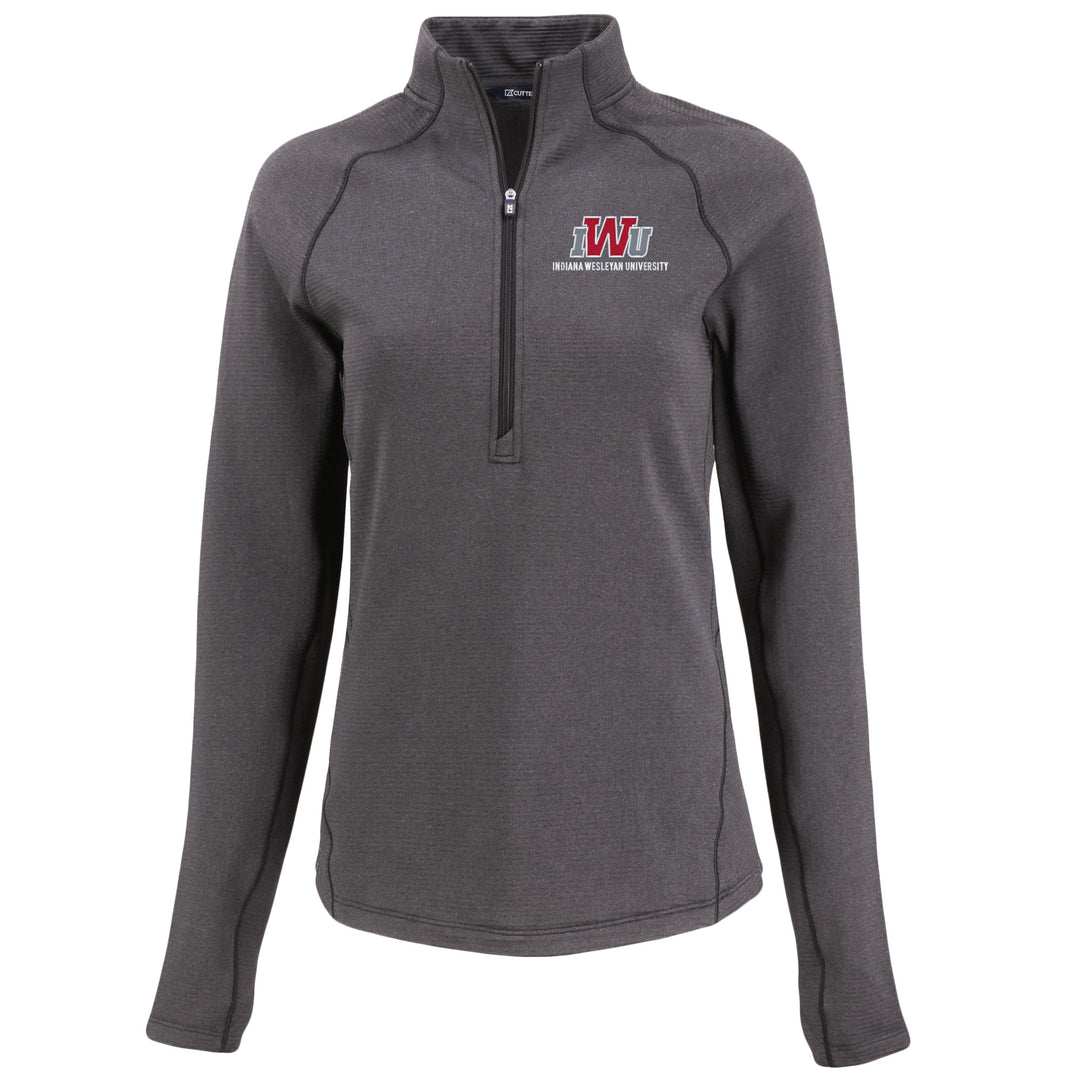 Ladies Peshastin 1/4 Zip | Black Heather