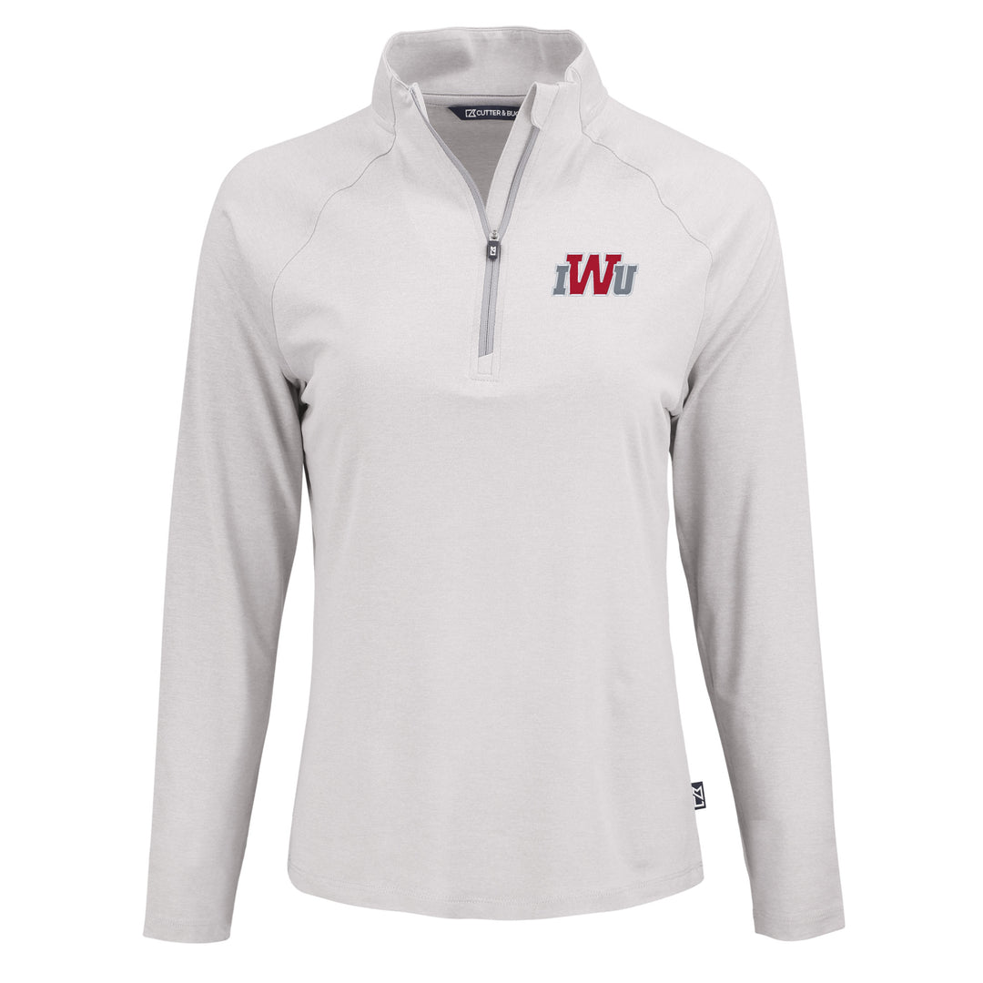 Ladies Coastline 1/4 Zip | Light Grey
