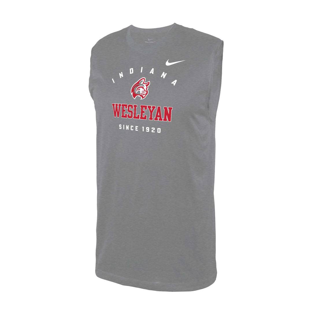 Nike Dri-Fit Legend Sleeveless Tee | Dark Heather