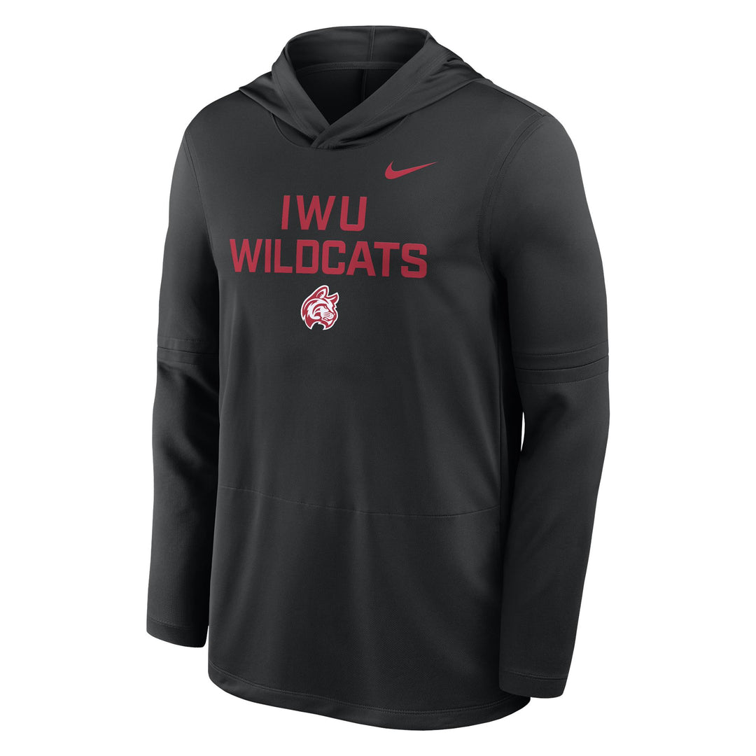 Men's Nike Dri Fit Lightweight Hoodie Top | Black