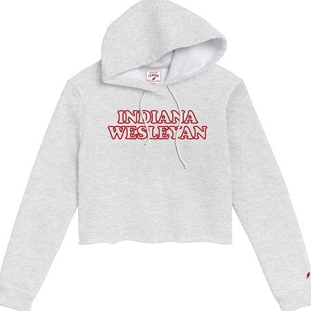1636 Ladies Cropped Hood | Ash