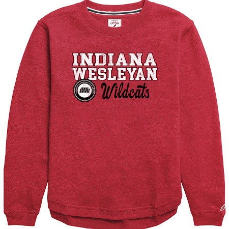 Ladies Victory Springs Crewneck | Heather Vintage Red