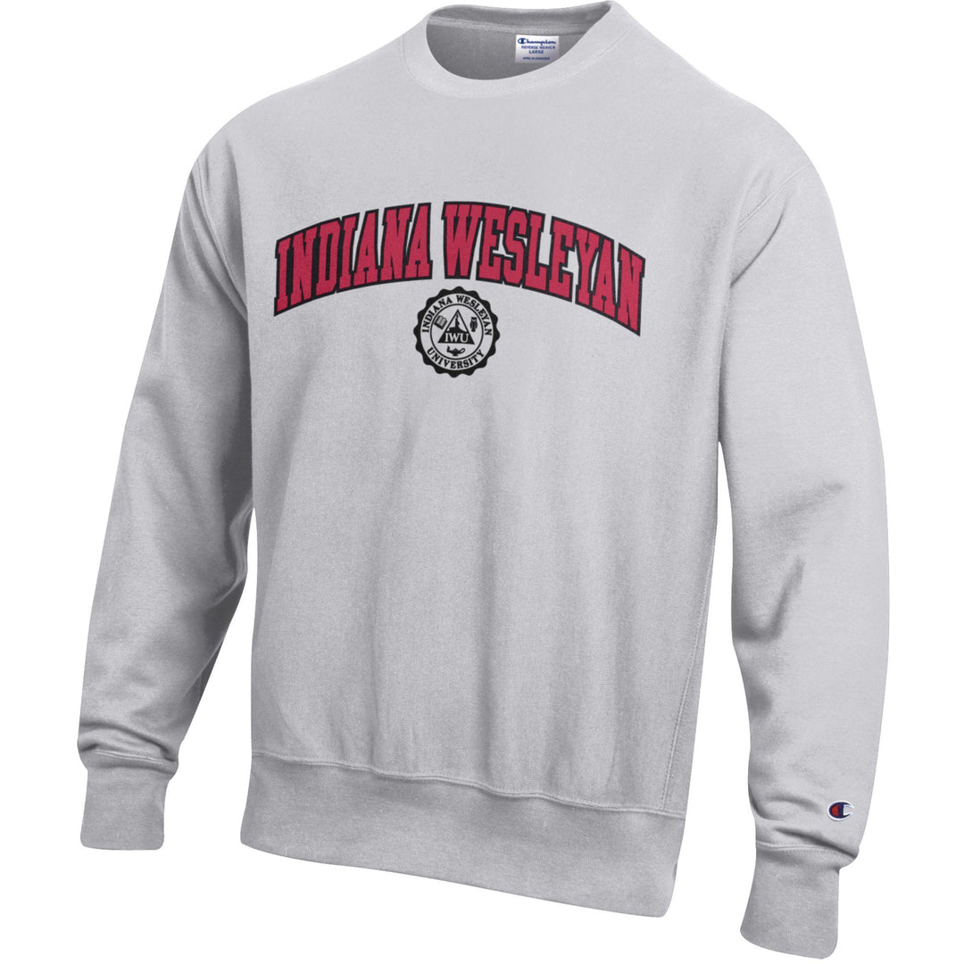 Reverse Weave Crew | Silver Grey