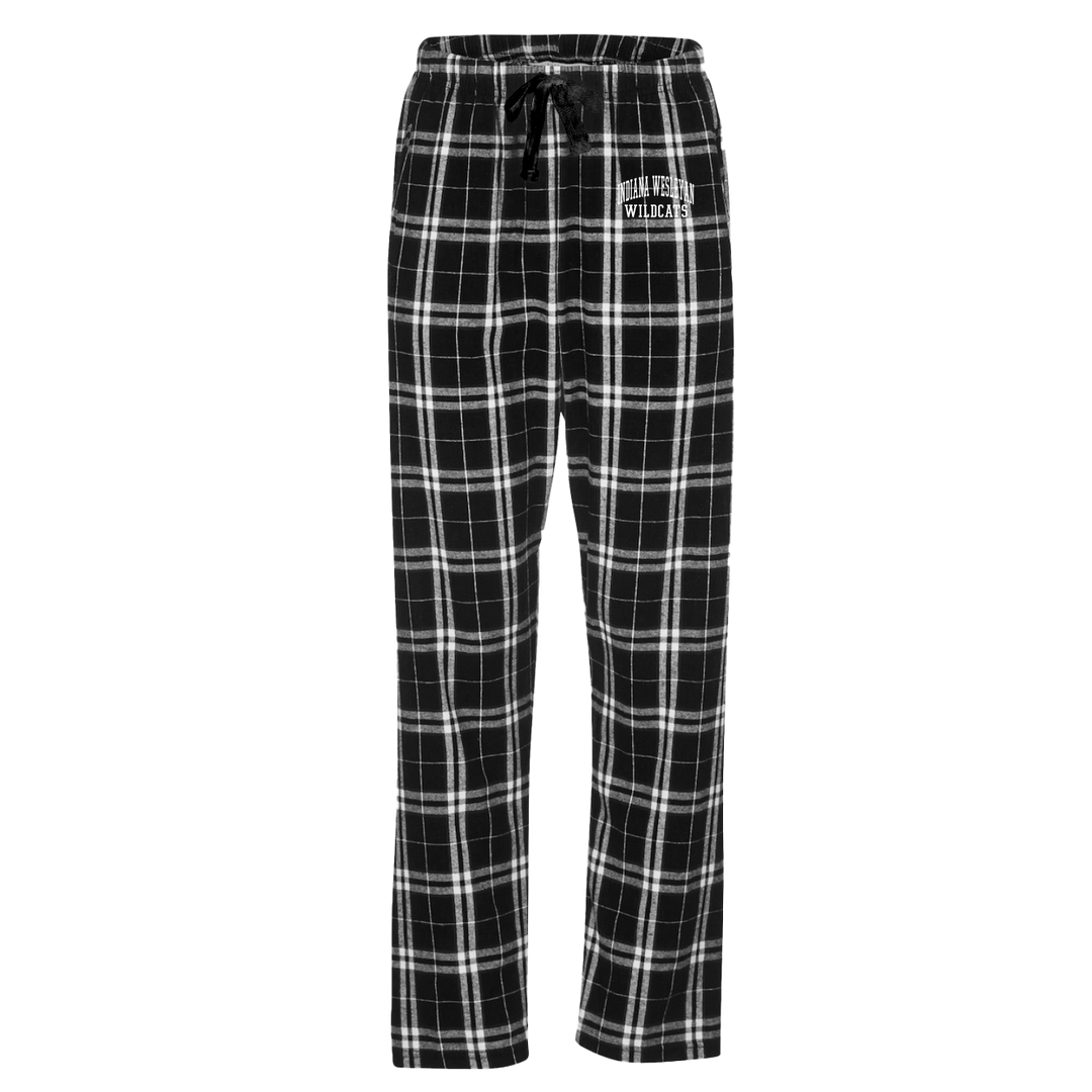 Haley Flannel Pant | Black/White Plaid