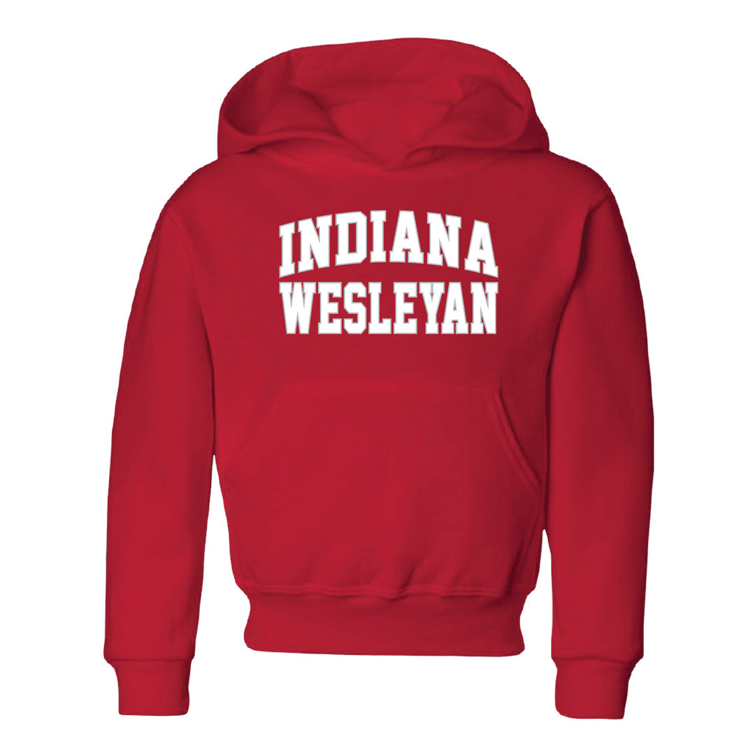 Youth Core Hooded Sweatshirt | Red