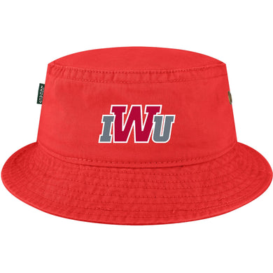 Relaxed Twill Bucket Hat, Scarlet