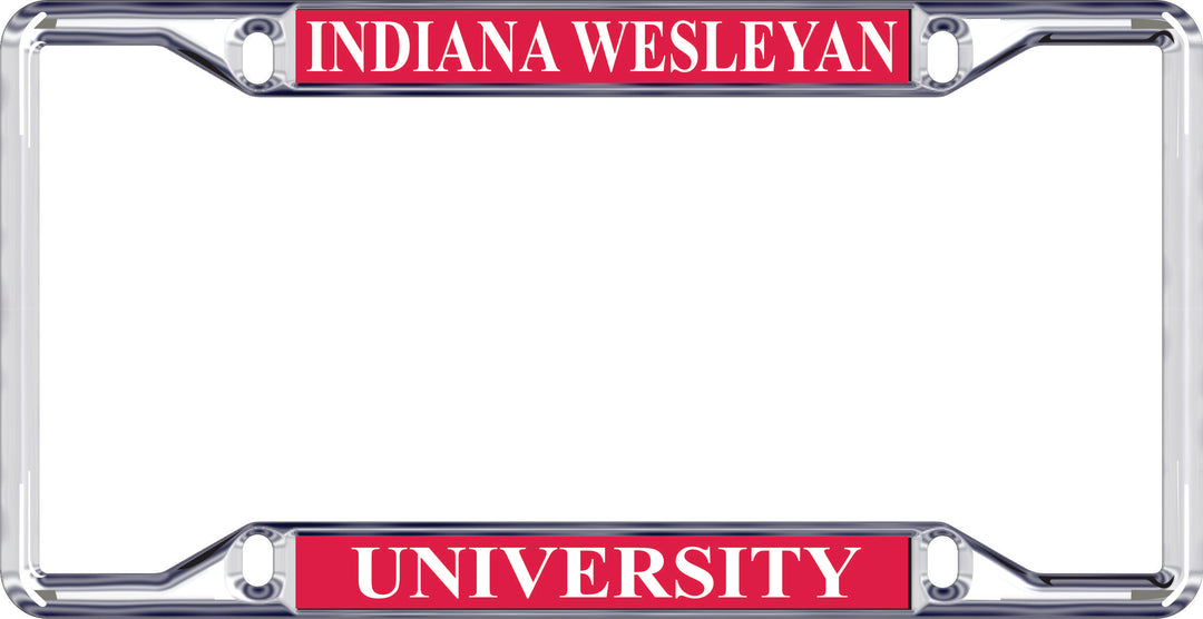 License Plate Frame | Indiana Wesleyan over University