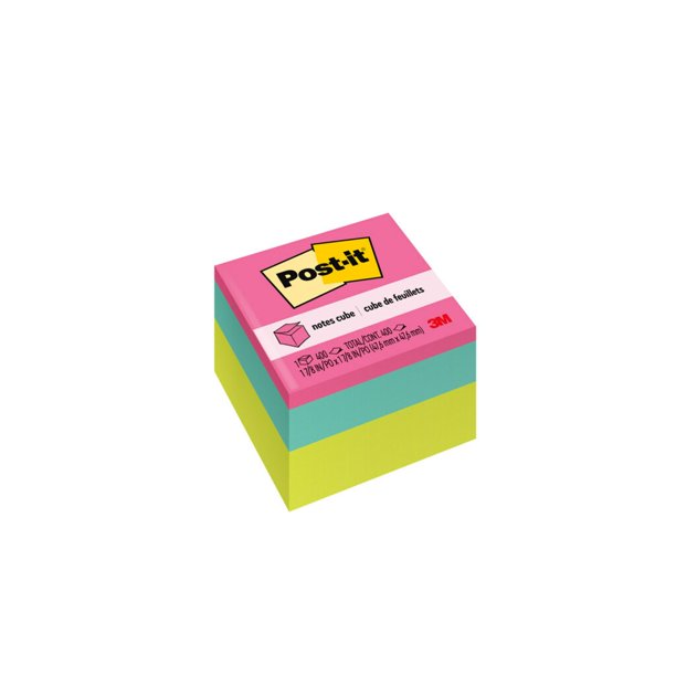 Post-It Sticky Notes Asst 2x2in 24ct Counter Display