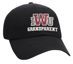 Ahead Washed Twill Soft Crown Classic Grandparent Cap (C47), Black