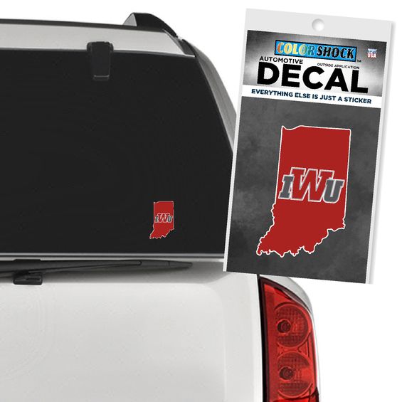 IWU State Shape Decal by CDI