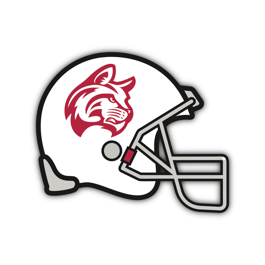 IWU White Football Helmet Decal