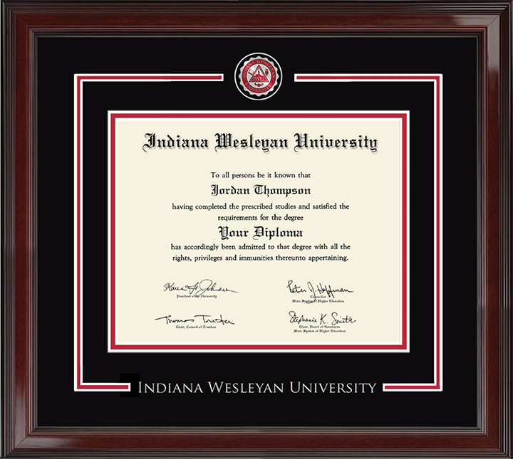 Church Hill Graduation Showcase Encore Masterpiece Diploma Frame | Black/Red Mat #360628 (#1)
