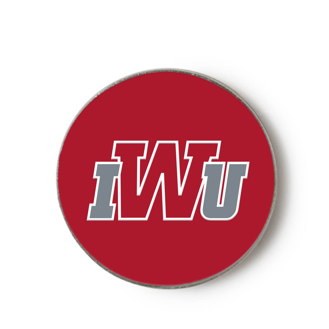 Foxboro Large Round Lapel Pin | Red