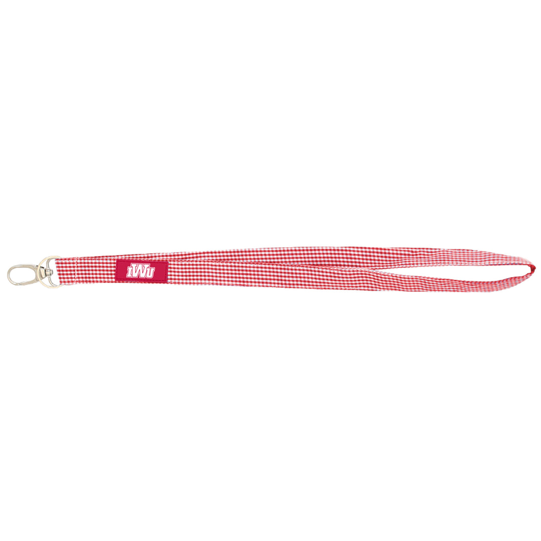 Spirit Newport Gingham Lanyard | Red