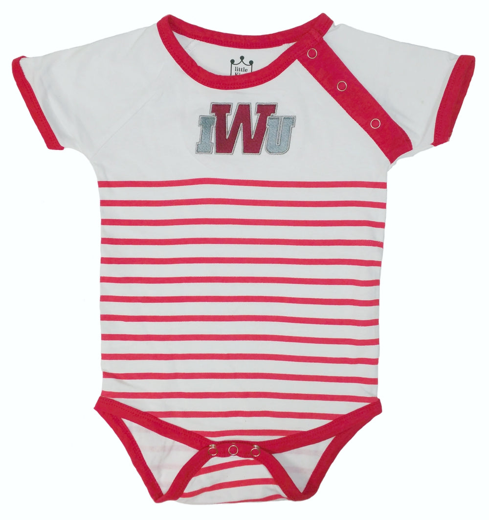 Shoulder Snap Onesie | Red