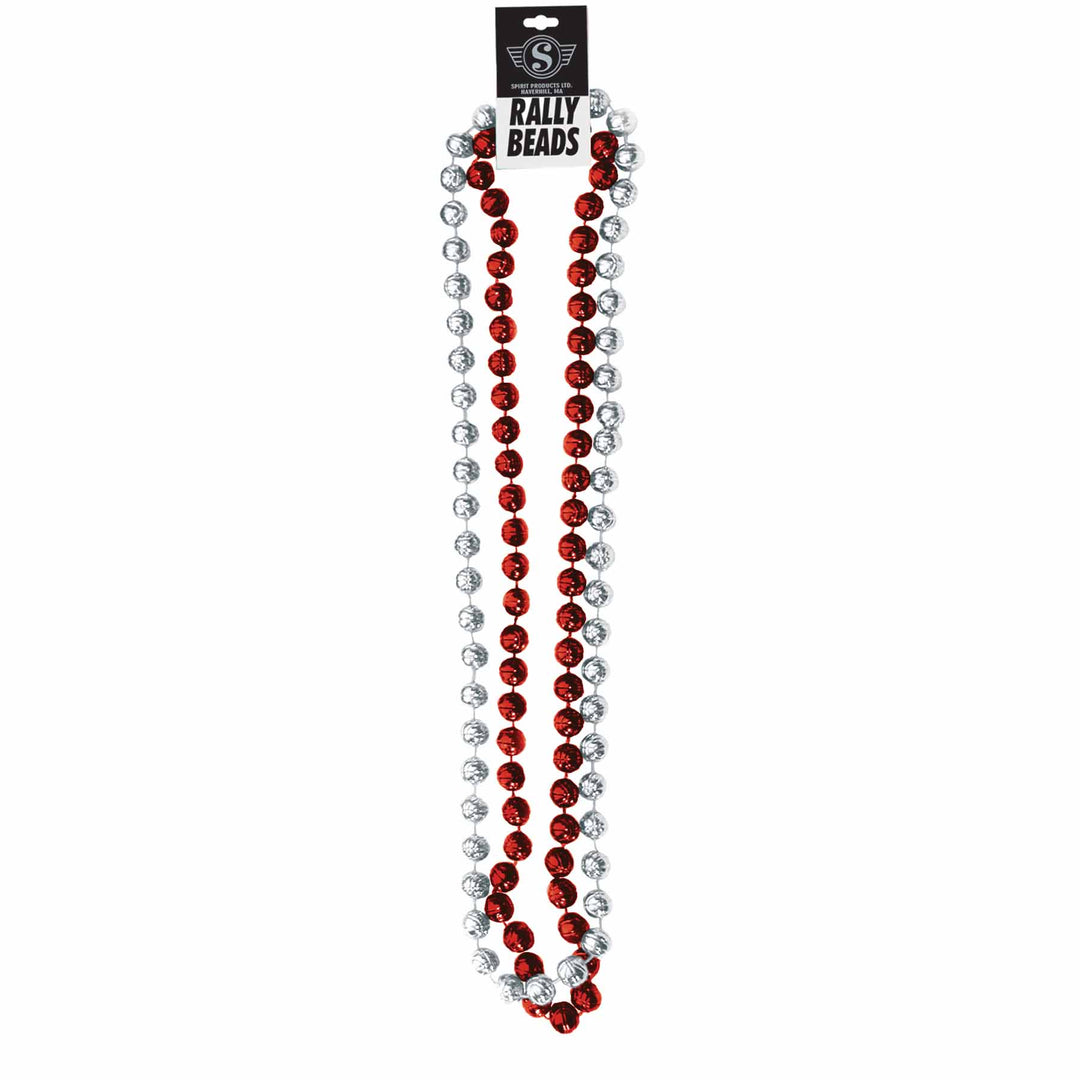 Rally Beads | Red/Silver