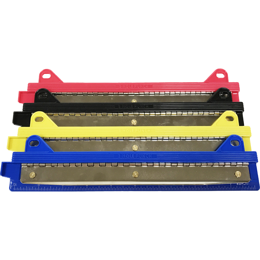 Metal Binder 3 Hold Punch | Assorted Colors