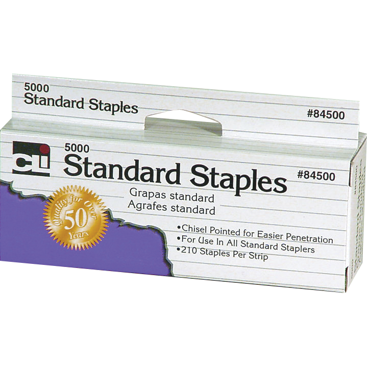 Charles Leonard Staples 5000Ct Box | Silver