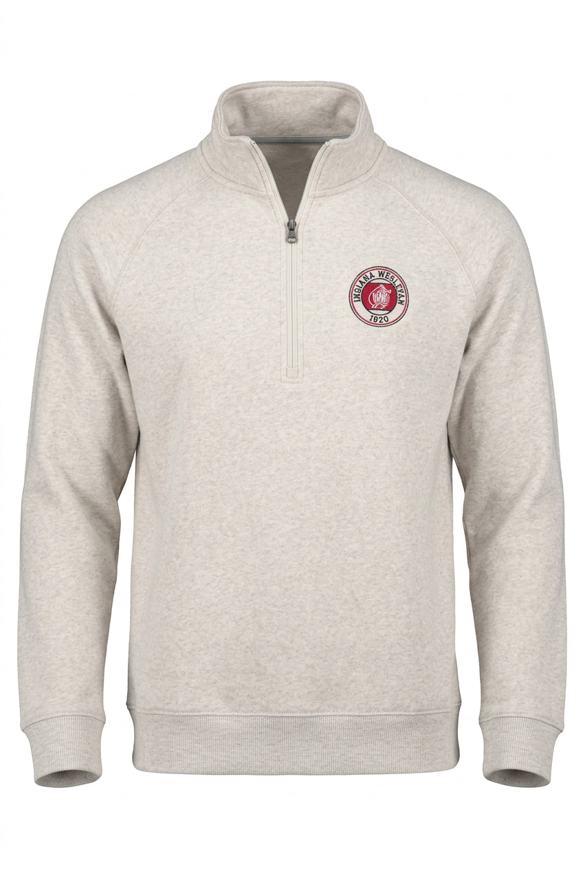 Triumph Triblend 1/4 Zip | Pebblestone