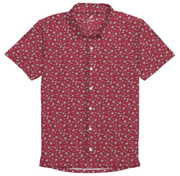 Saturday Sublimated Camp Shirt, Red (S24)