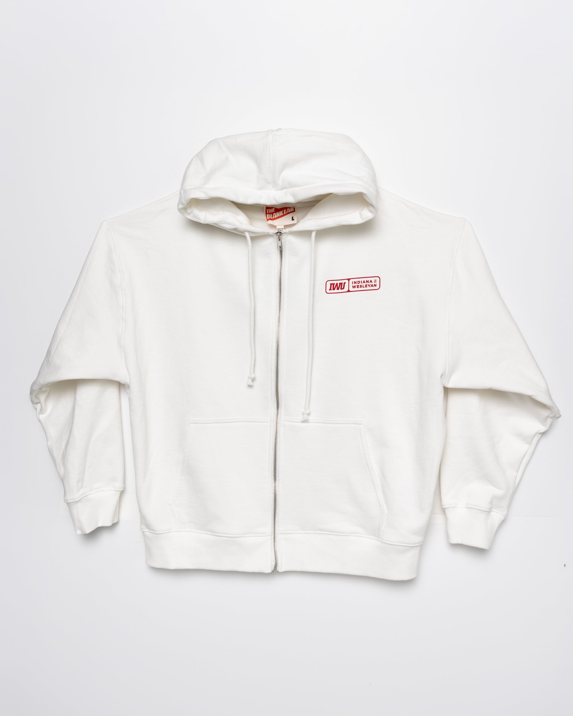 Blank Lab Zip Hoodie | Off-White – Indiana Wesleyan Univ. Campus Store
