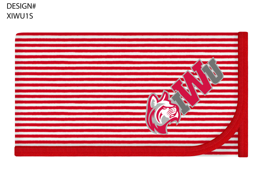 Infant Striped Blanket | Red
